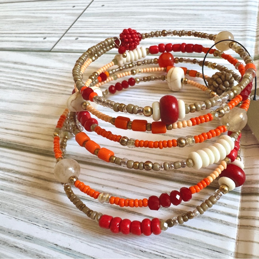 Colorful Beaded Bracelet Set